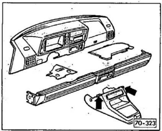 VOLKSWAGEN Jetta (1981) - Dashboard uit- en Inbouwen vanaf modeljaar '81 - 8