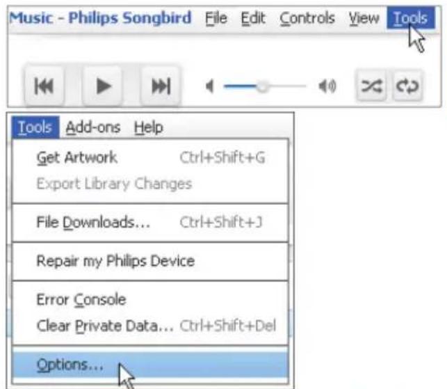 PHILIPS SA3RGA02P - Eerste keer opstarten - 1