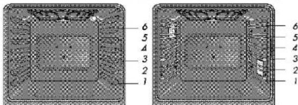 6 5 4 3 2 1 6 5 4 3 2 1