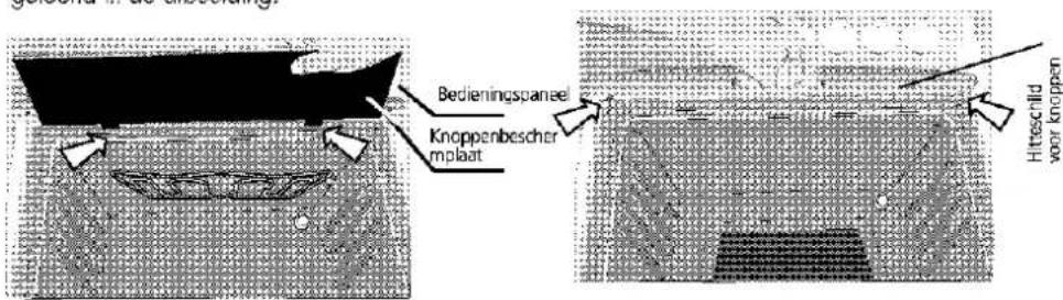Bedieningspaneel Knoppenbescher mplaat Hitschild voor knoppen