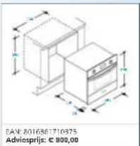CANDY CIF 130/1 - Multifunctionele heteluchtoven - 1