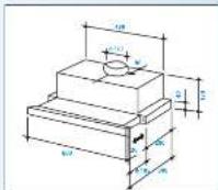 CANDY CIF 130/1 - cm vlakschem afzuigkap - 1