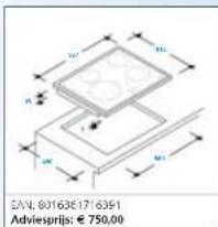 CANDY CIF 130/1 - cm Highlight keramische kookplaat - 1