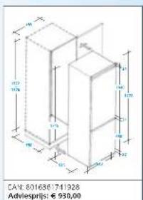 CANDY CIF 130/1 - Koel-vriescombinatiee - 1