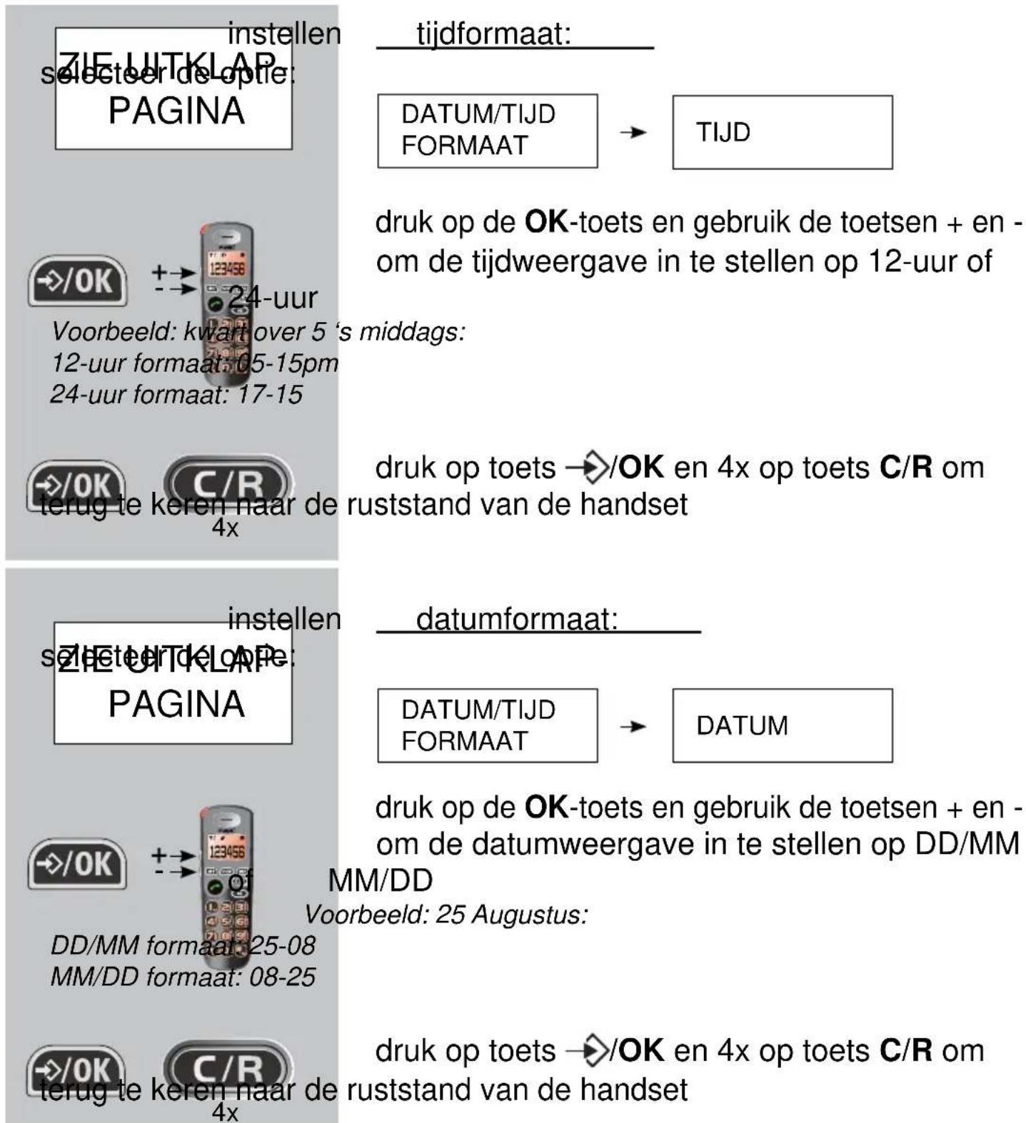 Fysic FX-5020 - TIJD EN DATUM: - 1