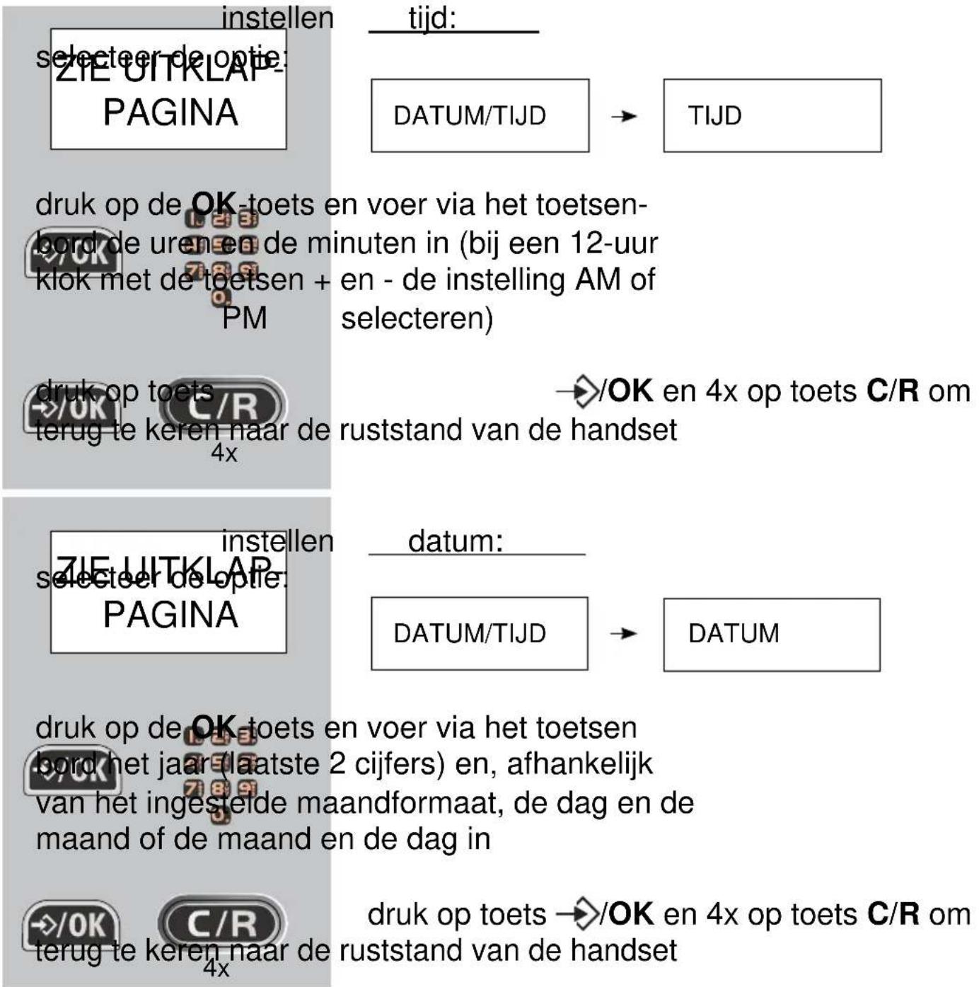 Fysic FX-5020 - TIJD EN DATUM: - 2