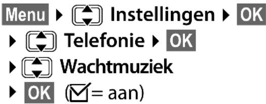 GIGASET E500A XL DUO - Wachtmuziek in-/uitschakelen - 1