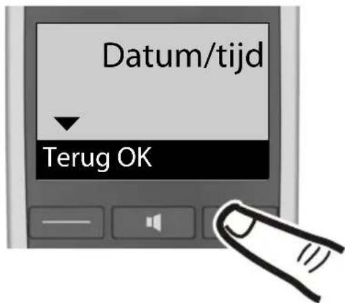GIGASET E500A XL DUO - Datum en tijd instellen - 4