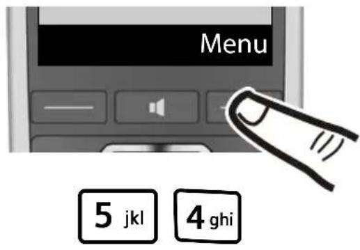 GIGASET E500A XL DUO - Displaytaal wijzigen - 1
