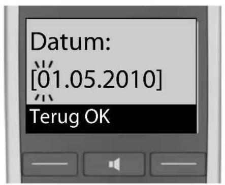 GIGASET E500A XL DUO - Datum en tijd instellen - 5