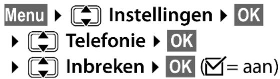 GIGASET E500A XL DUO - Functie inschakelen/uitschakelen: - 1