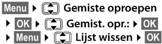 GIGASET E500A XL DUO - Bellen uit de lijst met gemiste oproepen - 1