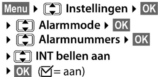 GIGASET E500A XL DUO - Interne SOS-oproep in-/uitschakelen - 1