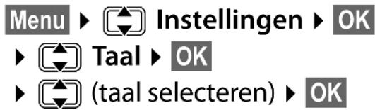 GIGASET E500A XL DUO - Displaytaal wijzigen - 1
