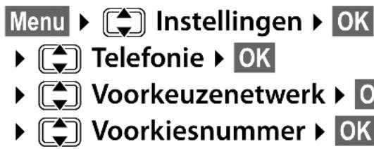 GIGASET E500A XL DUO - Voorkiesnummer opslaan - 1