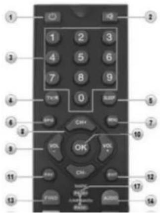 SEG SB 1250HD - Fernbedienung - 1
