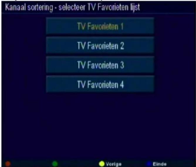 LENCO TFT-711 - Favoriete televisie- of radiolijst bewerken - 1
