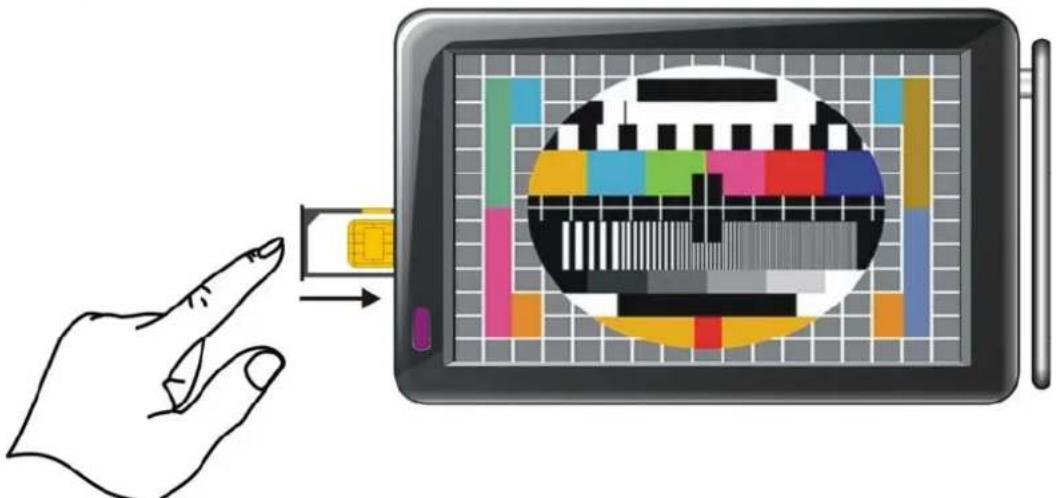 LENCO TFT-711 - Hoe plaatst u de Smartcard in de TFT-711 - 3