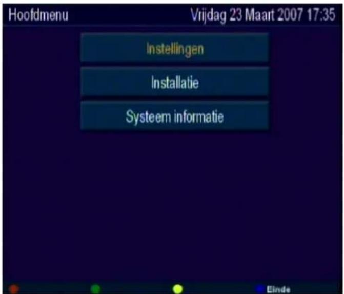LENCO TFT-711 - Hoofdmenu - 1