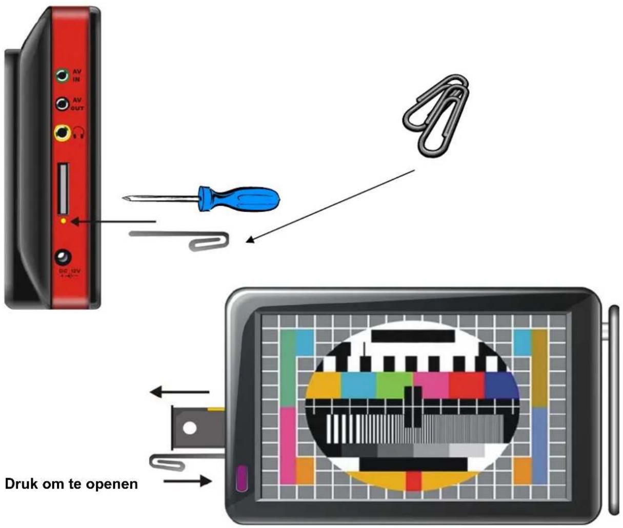 LENCO TFT-711 - Hoe plaatst u de Smartcard in de TFT-711 - 1
