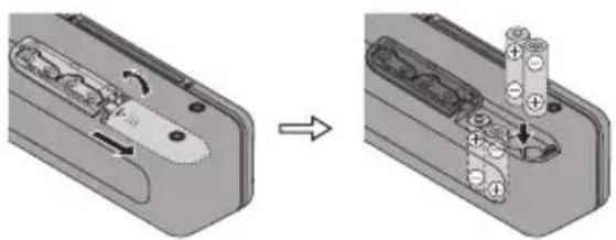 SHARP DK-AP7NW - ■ Gebruik met de batterijen - 1