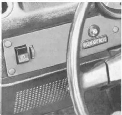 VOLKSWAGEN Kever Convertible (1973) - Brake warning light - 2