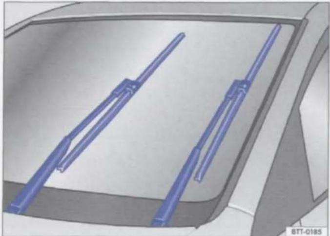 VOLKSWAGEN Sharan (2013) - Servicestand van de ruitenwissers vóór - 1