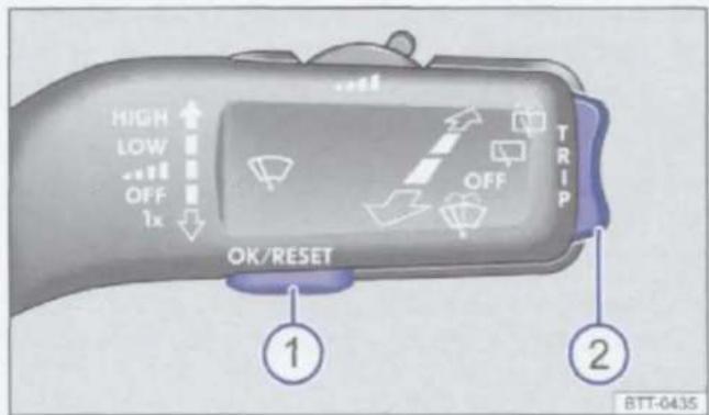 HIGH LOW OFF 1x OK/RESET OFF TRIP ① ② BTT-0435