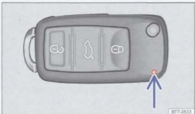 VOLKSWAGEN Sharan (2013) - Controlelampje in sleutel - 1
