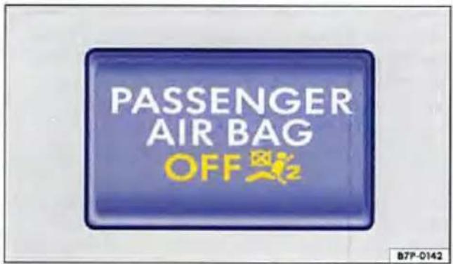 PASSENGER AIR BAG OFF B7P-0142