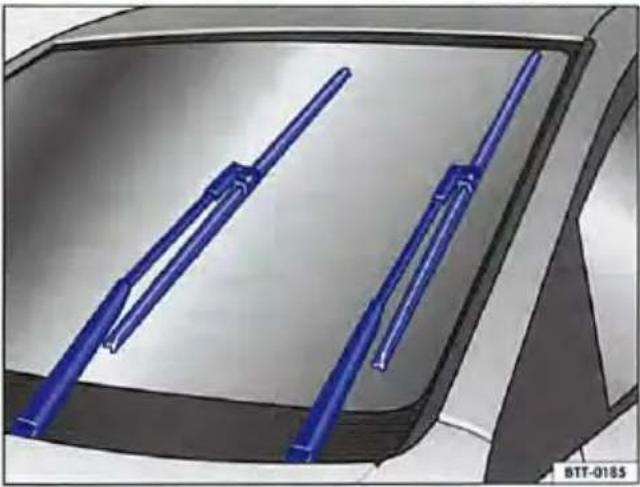 VOLKSWAGEN Up! (2011) - Servicestand van de ruitenwissers vóór - 1