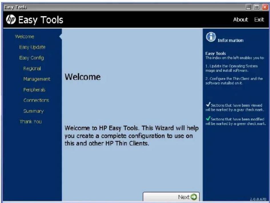 HP t510 Flexible - HP Easy Tools - 1