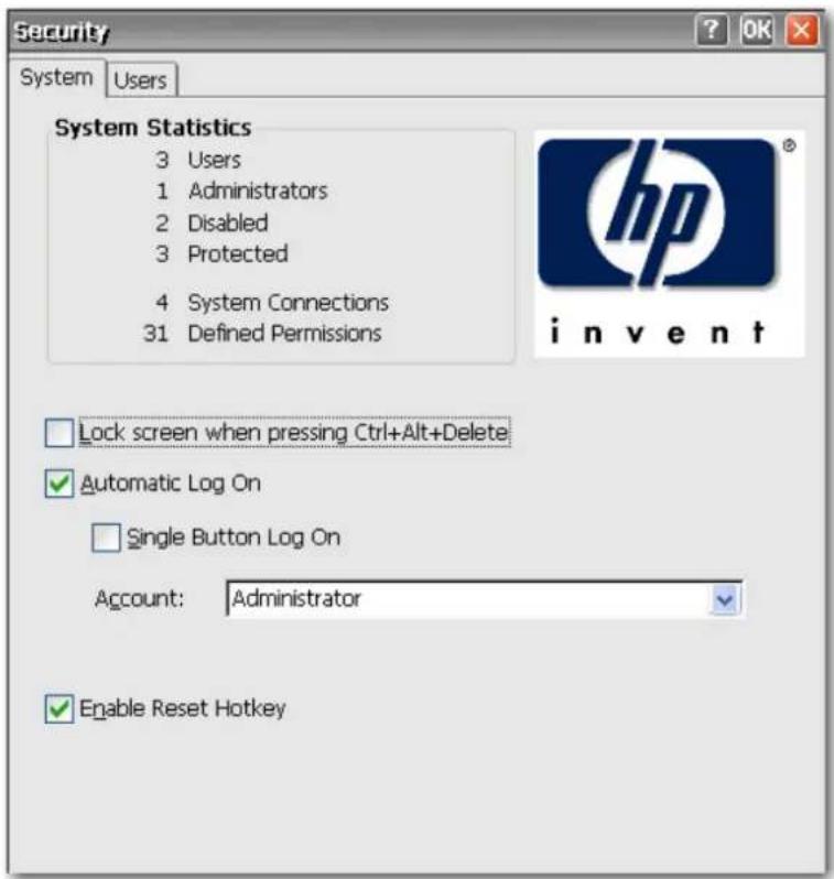 HP t510 Flexible - Functies voor automatisch aanmelden en het toetsenbord - 1