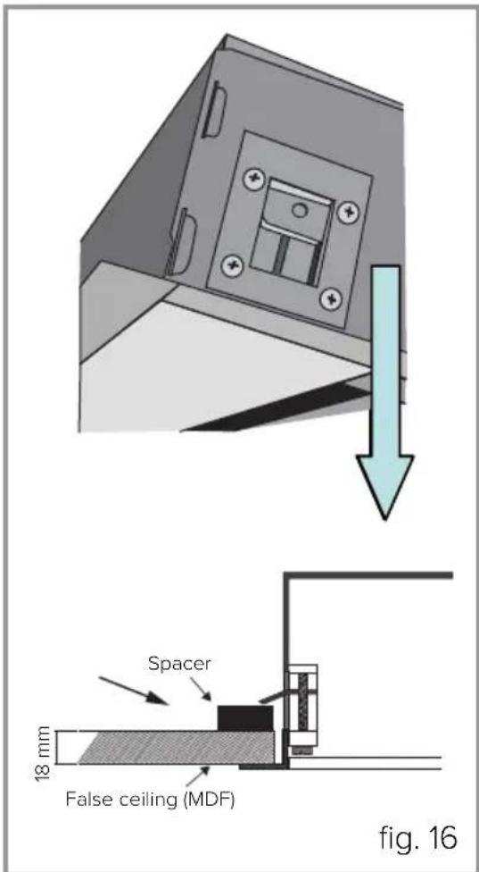 Spacer 18 mm False ceiling (MDF) fig. 16