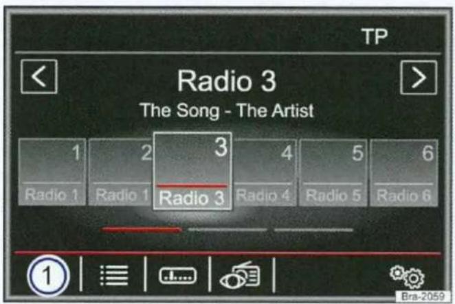 TP Radio 3 The Song - The Artist 1 2 3 4 5 6 Radio 1 Radio 1 Radio 3 Radio 4 Radio 5 Radio 6 ① Bra-2059