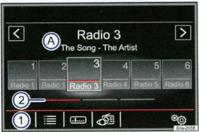 Radio 3 The Song - The Artist 1 2 3 4 5 6 Radio 1 Radio 1 Radio 3 Radio 4 Radio 5 Radio 6 ② ① Bra-2058