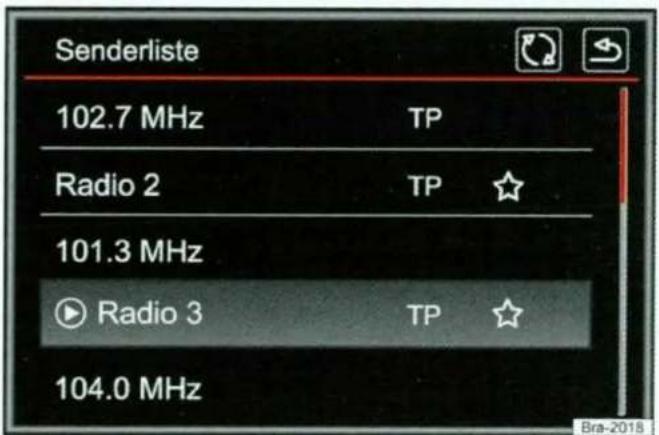 Senderliste 102.7 MHz TP Radio 2 TP ☆ 101.3 MHz Radio 3 TP ☆ 104.0 MHz Bra-2018