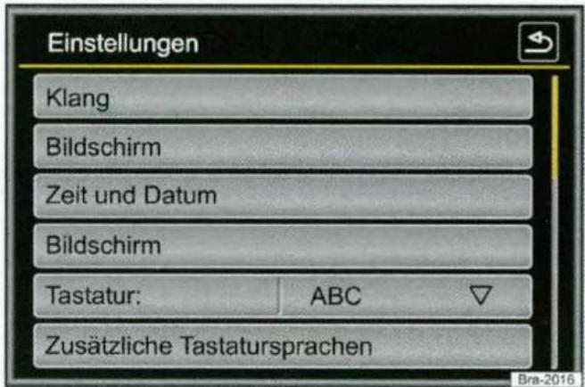 VOLKSWAGEN Discover Media - Lijstvermeldingen openen en lijsten doorzoeken - 1