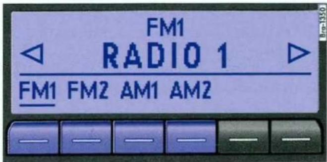 FM1 RADIO 1 FM1 FM2 AM1 AM2