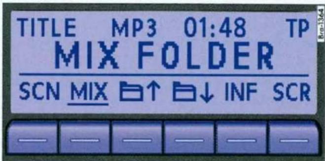 TITLE MP3 01:48 TP MIX FOLDER SCN MIX ↑ ↓ INF SCR
