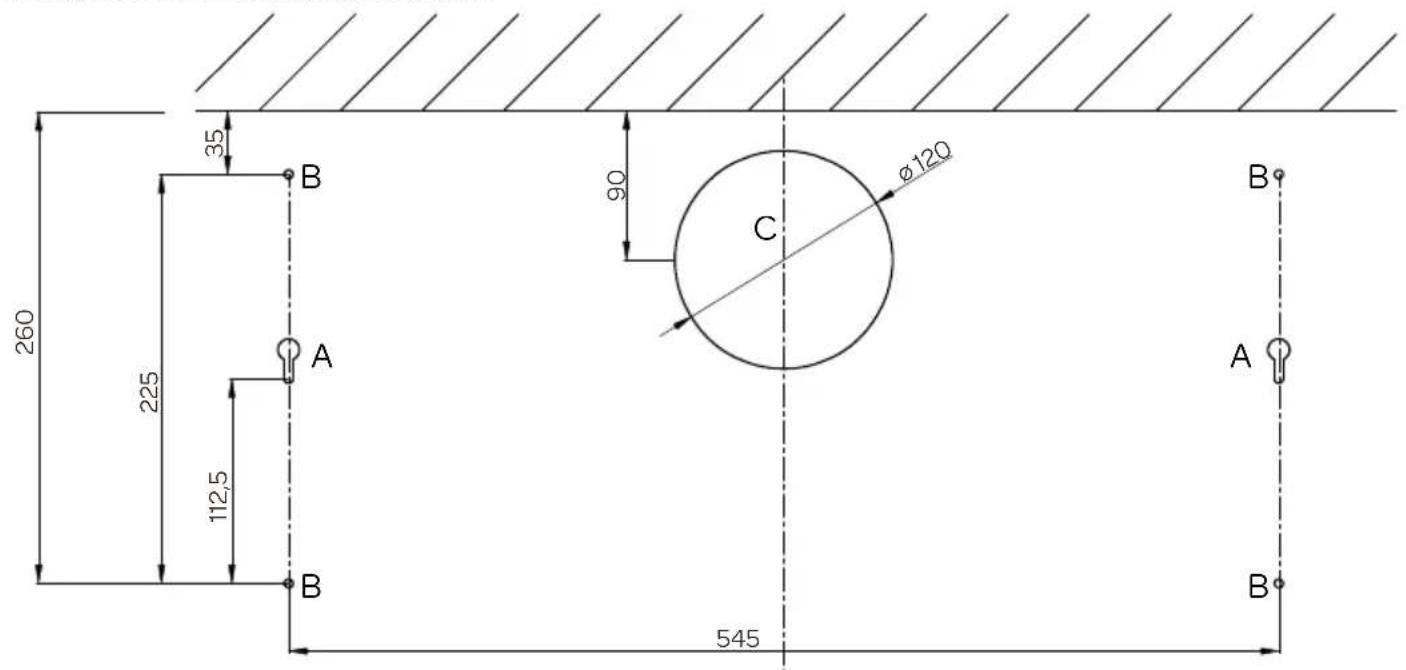 260 35 225 112,5 B A B 90 C Ø120 545 A B
