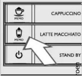 CAPPUCCINO MEMO LATTE MACCHIATO MEMO STAND BY