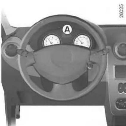 DACIA Logan MCV (2009) - INSTRUMENTENPANEEL: controle- en waarschuwingslampjes - 1