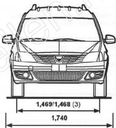 DACIA Logan MCV (2009) - C - Motorplaatje of -sticker - 3