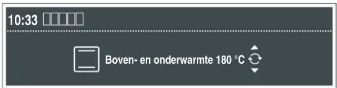 10:33 Boven- en onderwarmte 180 °C