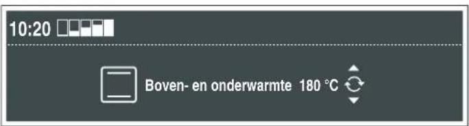 10:20 Boven- en onderwarmte 180 °C