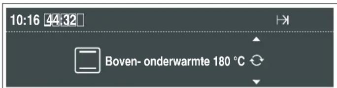 10:16 44:32 Boven- onderwarmte 180 °C