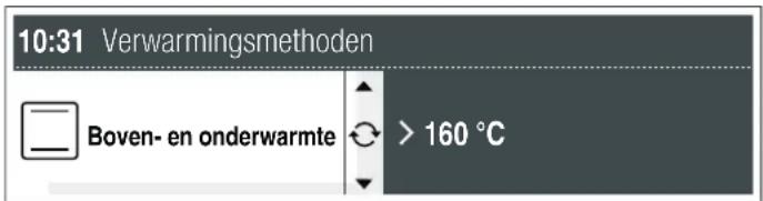 10:31 Verwarmingsmethoden Boven- en onderwarmte > 160 °C