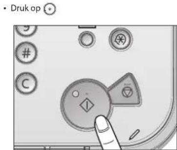 • Druk op # C