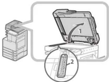 CANON ImageRUNNER ADVANCE C2220i - Reinig het scangedeelte van de aanvoer. - 1